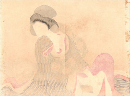 CHERRY BLOSSOMS AT NIGHT: WOMAN PLEASURING HERSELF WITH A DILDO (Takeuchi Keishu)
